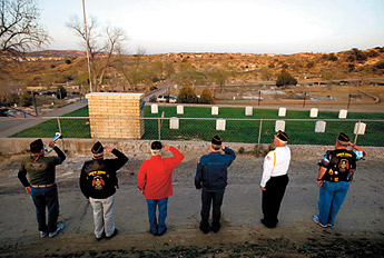 Local veterans salute