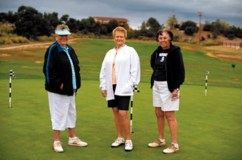 Gallup golfers Pat Holloway, Billie Lewis and Shirley Wilson have been using the facility for over twenty years. Despite the challenges of playing the course, the three and several others persist in playing because they enjoy the course's beautiful location. &mdash;&nbsp;&copy; 2009 Gallup Independent / Brian Leddy 