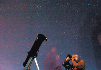The lights were off but the stars were out for all to see for Night Sky hosted by the Northwest New Mexico Visitor Center in Grants on Saturday. &mdash;&nbsp;&copy; 2009 Gallup Independent / Adron Gardner 